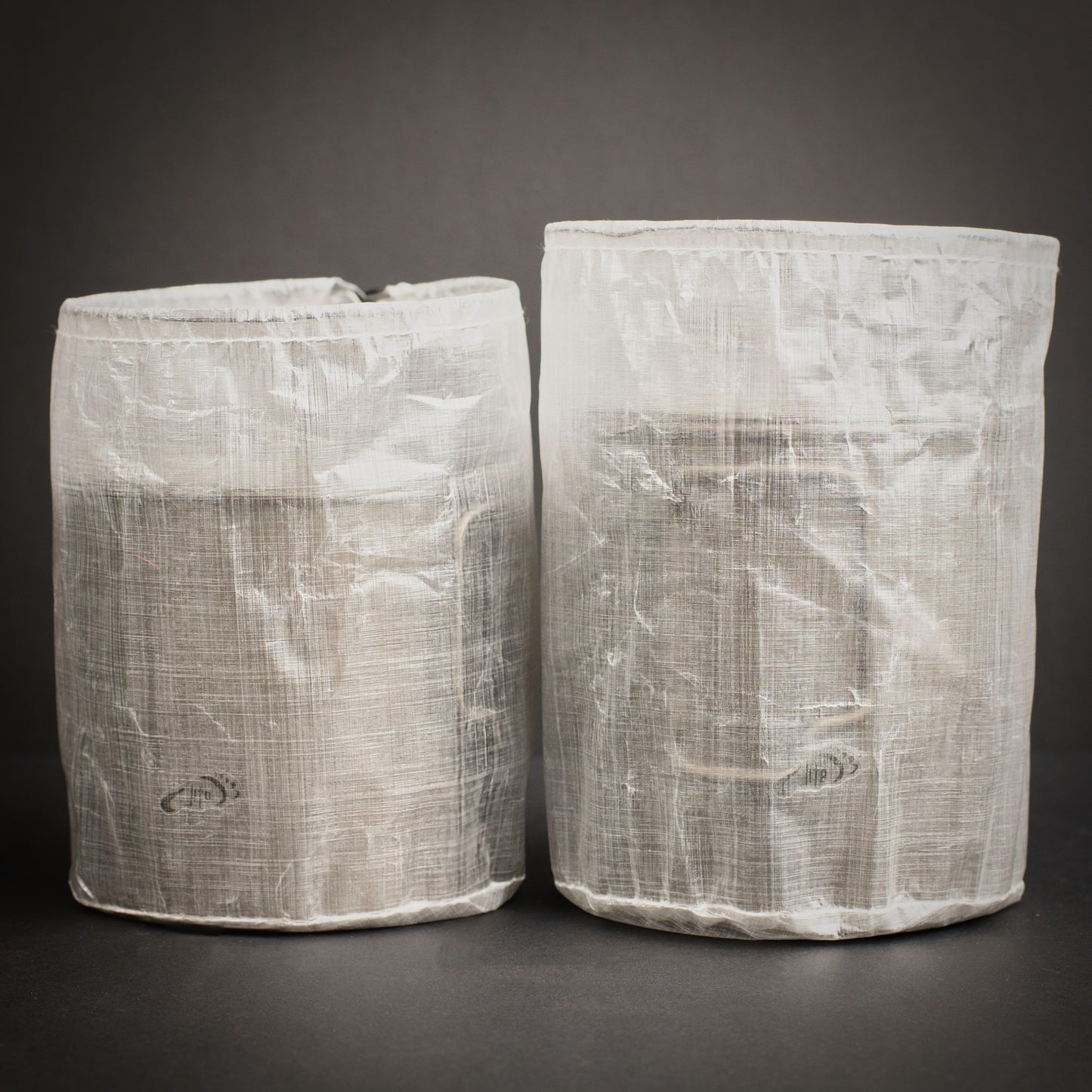 Dyneema DCF stuff sacks sized for Toaks 550ml, 650ml and 750ml titanium pots