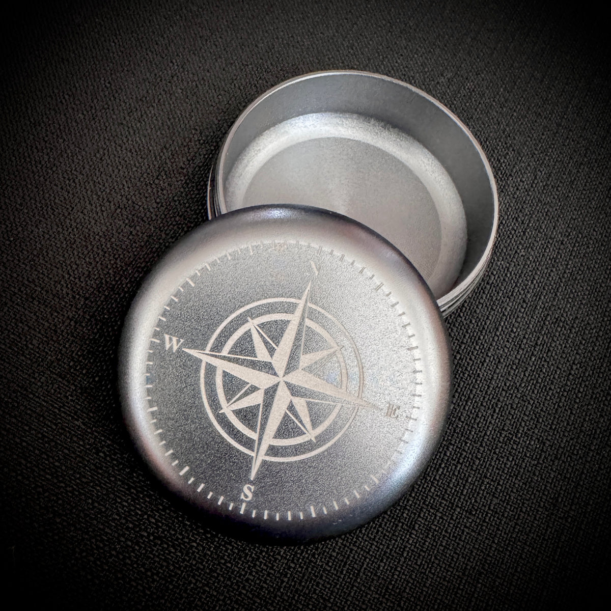 Laser Engraved Aluminium Storage Pot