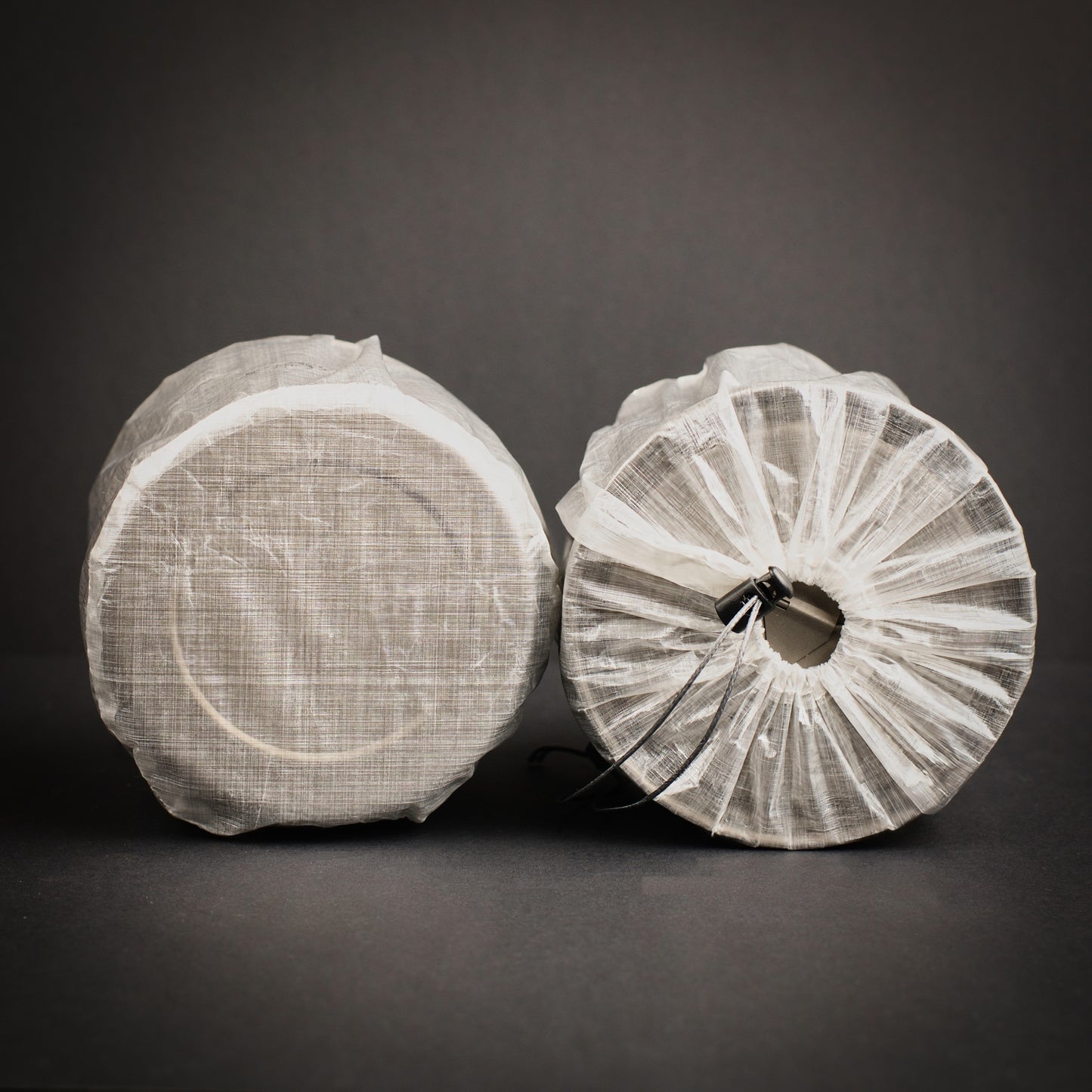 Circular base Dyneema stuff sack designed to fit Toaks titanium pots